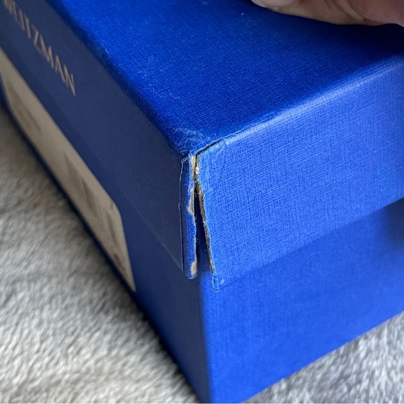 Stuart Weitzman Nudistcurve Glitter Block-Heel Sandals Platino (7) - Picture 14 of 16